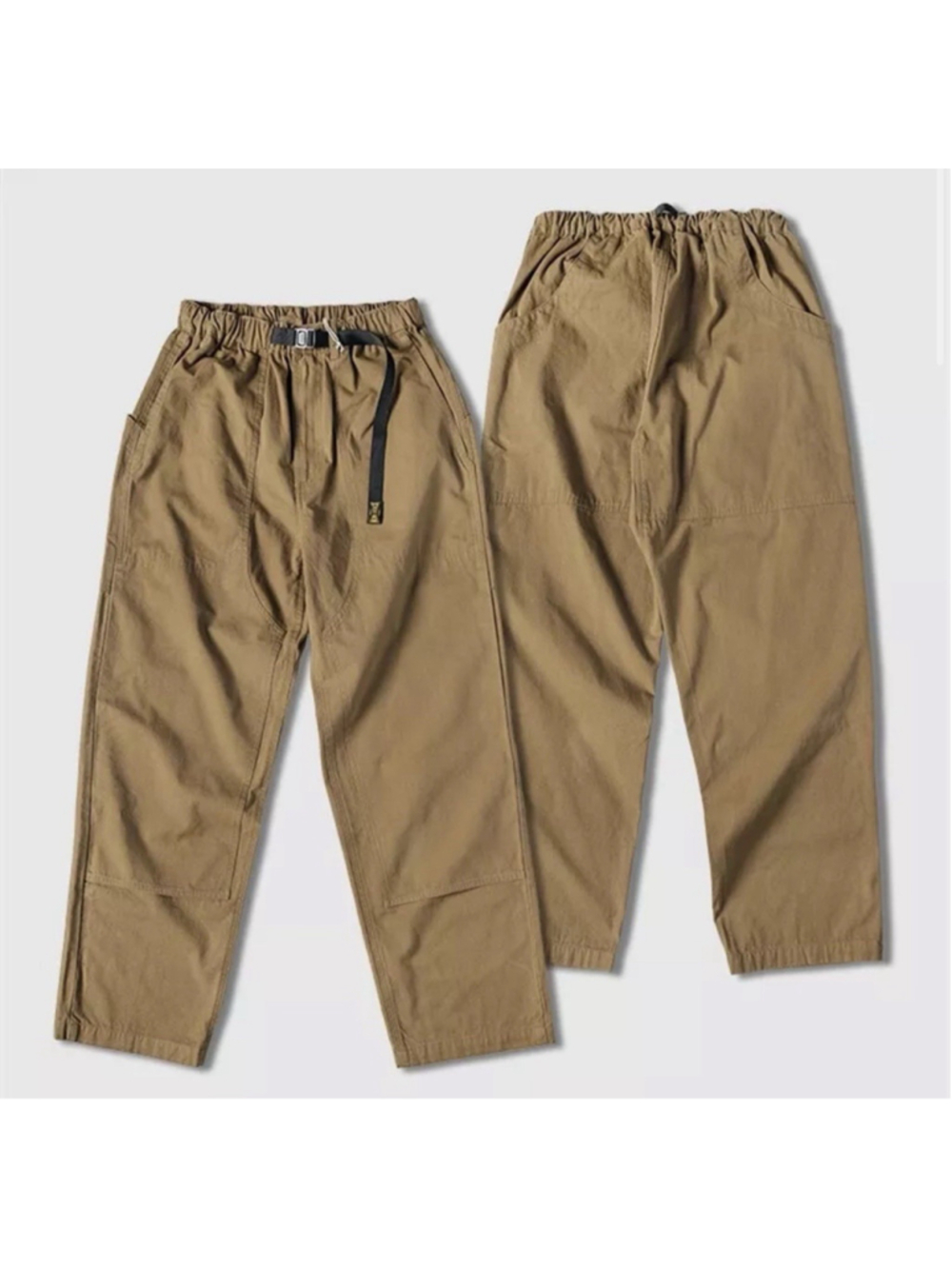 Non Stock Double Knee Canvas Climbing Pants Men Outdoor Cargo Hiking Pant M